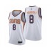 Men's Phoenix Suns #8 Frank Kaminsky Authentic White Basketball Jersey - Association Edition