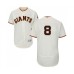 Men's San Francisco Giants #8 Gerardo Parra Cream Home Flex Base Authentic Collection Baseball Jersey