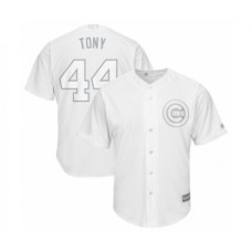 Men's Chicago Cubs #44 Anthony Rizzo Tony Authentic White 2019 Players Weekend Baseball Jersey