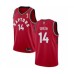 Men's Toronto Raptors #14 Danny Green Swingman Red 2019 Basketball Finals Champions Jersey - Icon Edition