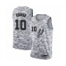 Men's San Antonio Spurs #10 Dennis Rodman White Swingman Jersey - Earned Edition