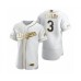 Men's Los Angeles Dodgers #3 Chris Taylor Nike White Authentic Golden Edition Stitched Jersey