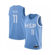 Men's Minnesota Timberwolves #11 Naz Reid Swingman Blue Basketball Stitched Jersey - 2019 20 City Edition