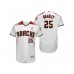 Men's Archie Bradley Arizona Diamondbacks #25 White Crimson 2019 Mothers Day Flex Base Authentic Stitched Jersey