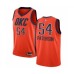 Men's Nike Oklahoma City Thunder #54 Patrick Patterson Orange Swingman Jersey - Earned Edition