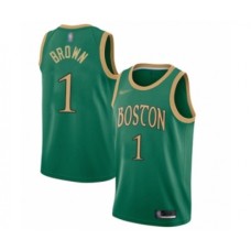 Men's Boston Celtics #1 Walter Brown Swingman Green Basketball Stitched Jersey - 2019 20 City Edition