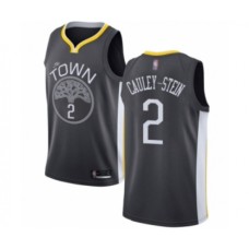 Men's Golden State Warriors #2 Willie Cauley-Stein Authentic Black Basketball Stitched Jersey - Statement Edition