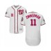 Men's Washington Nationals #11 Ryan Zimmerman White Home Flex Base Authentic Collection 2019 World Series Champions Baseball Stitched Jersey