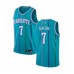 Men's Jordan Charlotte Hornets #7 Dwayne Bacon Authentic Aqua Hardwood Classics Basketball Stitched Jersey