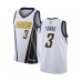 Men's Nike Indiana Pacers #3 Joe Young White Swingman Jersey - Earned Edition