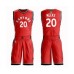 Men's Toronto Raptors #20 Jodie Meeks Swingman Red 2019 Basketball Finals Bound Suit Jersey - Icon Edition