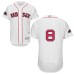 Men's Majestic Boston Red Sox #8 Carl Yastrzemski White Home Flex Base Authentic Collection 2018 World Series Champions MLB Jersey