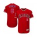 Men's Los Angeles Angels of Anaheim #6 David Fletcher Red Alternate Flex Base Authentic Collection Baseball Player Stitched Jersey