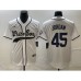 Men's Chicago White Sox #45 Michael Jordan White Cool Base Stitched Baseball Jersey1