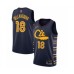 Men's Cleveland Cavaliers #18 Matthew Dellavedova Swingman Navy Basketball Stitched Jersey - 2019 20 City Edition