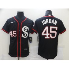 Men's Chicago White Sox #45 Michael Jordan Black Nike MLB Stitched Jersey