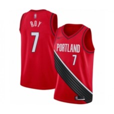 Men's Portland Trail Blazers #7 Brandon Roy Authentic Red Finished Basketball Stitched Jersey - Statement Edition