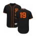 Men's San Francisco Giants #19 Tyler Austin Black Alternate Flex Base Authentic Collection Baseball Jersey