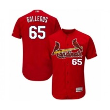 Men's St. Louis Cardinals #65 Giovanny Gallegos Red Alternate Flex Base Authentic Collection Baseball Player Stitched Jersey