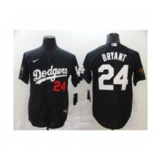 Los Angeles Dodgers #24 Kobe Bryant Black 2020 Cool Base Stitched Jerseys