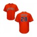 Men's Houston Astros #28 Robinson Chirinos Replica Orange Alternate Cool Base Baseball Jersey