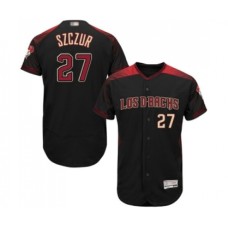 Men's Arizona Diamondbacks #27 Matt Szczur Black Alternate Authentic Collection Flex Base Baseball Jersey