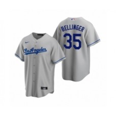 Men's Los Angeles Dodgers #35 Cody Bellinger Nike Gray Replica Road Stitched Jersey