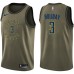 Men's Nike Indiana Pacers #3 Aaron Holiday Swingman Green Salute to Service NBA Jersey