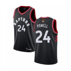 Men's Toronto Raptors #24 Norman Powell Swingman Black 2019 Basketball Finals Bound Jersey Statement Edition