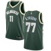 Men's Nike Milwaukee Bucks #77 Ersan Ilyasova Swingman Green NBA Jersey - Icon Edition