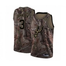 Men's San Antonio Spurs #3 Keldon Johnson Swingman Camo Realtree Collection Basketball Stitched Jersey