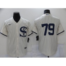 Men's Chicago White Sox #79 Jose Abreu Cream 2021 Field of Dreams Stitched Jersey