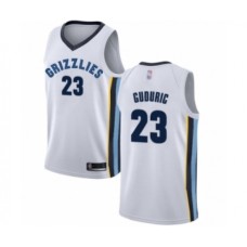 Men's Memphis Grizzlies #23 Marko Guduric Authentic White Basketball Stitched Jersey - Association Edition