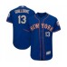 Men's New York Mets #13 Luis Guillorme Royal Gray Alternate Flex Base Authentic Collection Baseball Player Stitched Jersey