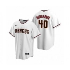 Men's Arizona Diamondbacks #40 Madison Bumgarner Nike White Replica Home Stitched Jersey