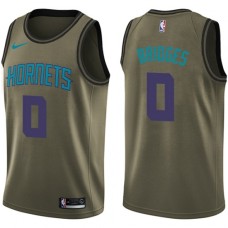 Men's Nike Charlotte Hornets #0 Miles Bridges Swingman Green Salute to Service NBA Jersey