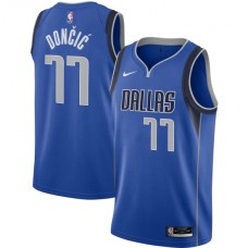 Men's Dallas Mavericks #77 Luka Doncic Nike Royal 2020-21 Swingman Stitched Jersey