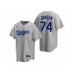 Men's Los Angeles Dodgers #74 Kenley Jansen Nike Gray Replica Alternate Stitched Jersey