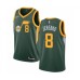 Men's Nike Utah Jazz #8 Jonas Jerebko Green Swingman Jersey - Earned Edition