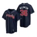 Men's Nike Atlanta Braves #36 Mark Melancon Navy Alternate Stitched Baseball Jersey