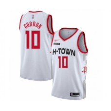 Men's Houston Rockets #10 Eric Gordon Swingman White Basketball Stitched Jersey - 2019 20 City Edition