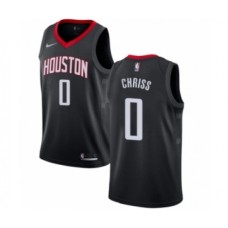 Men's Nike Houston Rockets #0 Marquese Chriss Swingman Black NBA Jersey Statement Edition