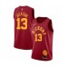 Men's Indiana Pacers #13 Mark Jackson Authentic Red Hardwood Classics Basketball Stitched Jersey