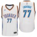 Men's Oklahoma City Thunder #77 Joffrey Lauvergne adidas White New Swingman Home Jersey