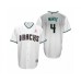 Men's Ketel Marte Arizona Diamondbacks #4 White Teal 2019 Mothers Day Cool Base Stitched Jersey