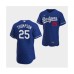 Men's Los Angeles Dodgers #25 Trayce Thompson Royal Flex Base Stitched Jersey