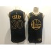 Men's Golden State Warriors #30 Stephen Curry Nike Black Gold Swingman Player Stitched Jersey