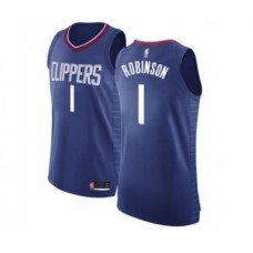 Men's Los Angeles Clippers #1 Jerome Robinson Authentic Blue Basketball Stitched Jersey - Icon Edition