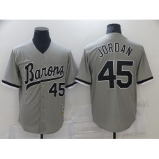 Men's Chicago White Sox #45 Michael Jordan Grey Road Flex Base Authentic Collection Stitched Jersey