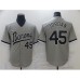 Men's Chicago White Sox #45 Michael Jordan Grey Road Flex Base Authentic Collection Stitched Jersey